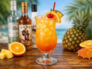 recipe for triple-rum bahama mama cocktail
