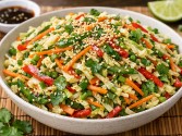 Asian Napa Cabbage Slaw With Sesame Seeds