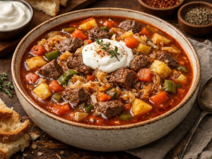 recipe for goulash soup with sauerkraut