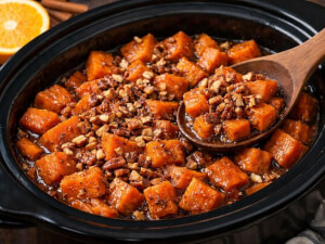 recipe for slow cooker orange-spiced sweet potatoes