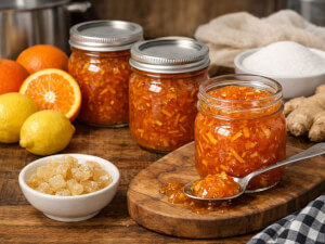 recipe for ginger orange marmalade