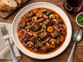Deluxe Burgundy Beef And Smoked Pork Stew