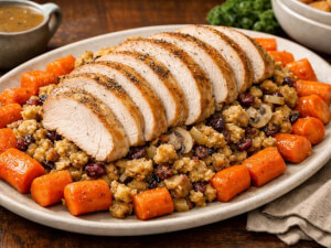 recipe for slow cooker turkey breast with cranberry stuffing
