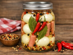 recipe for pickled eggs, hot dogs or vienna sausage