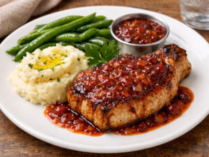 recipe for cranberry-chipotle pork chops