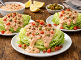 Iceberg Wedges With Thousand Island Dressing