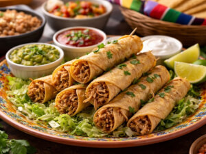 recipe for taquitos (fried pork-filled tortillas)