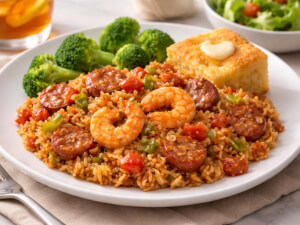 recipe for microwave shrimp andouille jambalaya