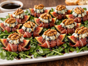 recipe for fig and walnut amuse-bouche appetizer