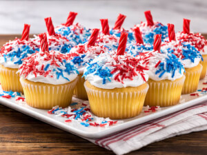 recipe for fourth of july firecracker cupcakes