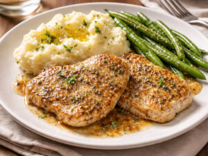 recipe for mustard and thyme turkey scallopini