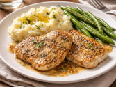 Mustard and Thyme Turkey Scallopini