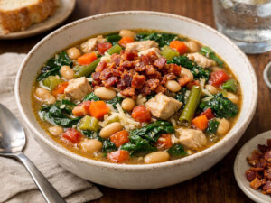 recipe for turkey or chicken white bean stew
