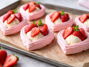 recipe for valentine meringue hearts