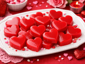 recipe for creamy valentine's jello jigglers