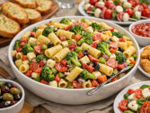 Italian Broccoli Pasta Salad For A Crowd