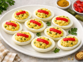 Curry And Pimento Deviled Eggs