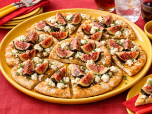 recipe for fig and goat cheese pitas