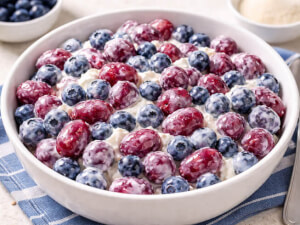 recipe for red, white and blue fruit salad