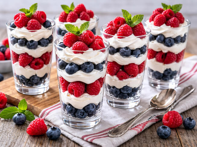 photo of Fourth Of July Parfait