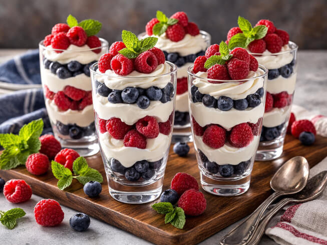 recipe for fourth of july parfait