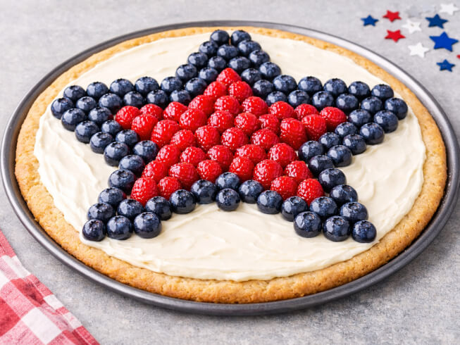 recipe for patriotic cookie pizza