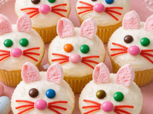 recipe for easy easter bunny cupcakes