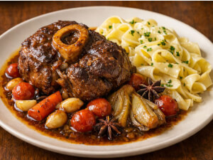 recipe for yoshida's braised oriental veal shanks