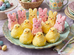 recipe for marshmallow easter bunnies & chicks