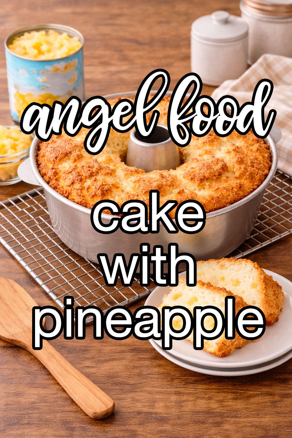 2 Ingredient Angel Food Cake with Pineapple Recipe