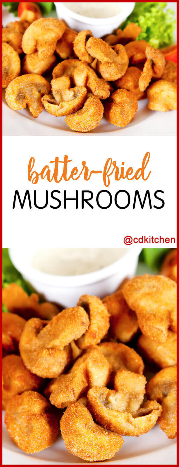 Batter Fried Mushrooms Recipe