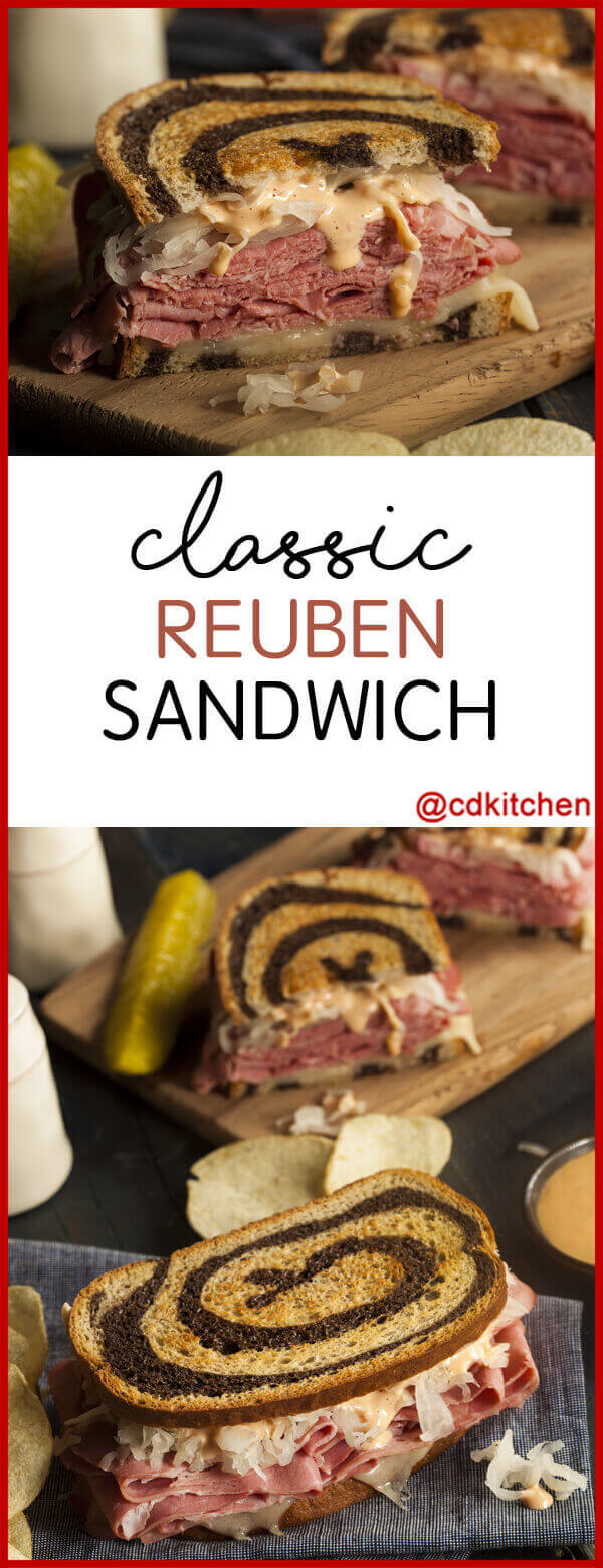 Classic Reuben Sandwich Recipe | CDKitchen.com