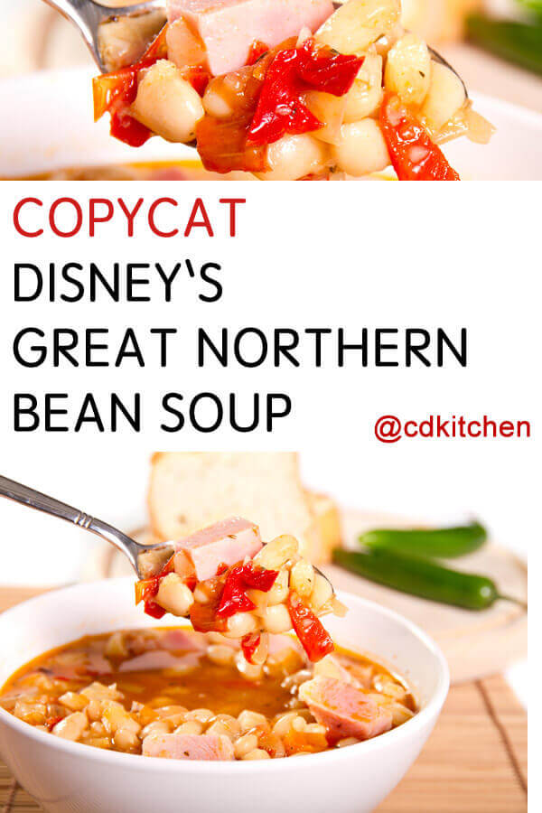Copycat Disney Great Northern Bean Soup Recipe | CDKitchen.com