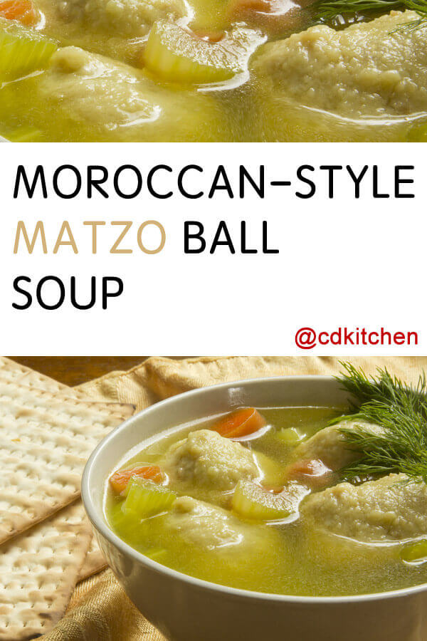 Moroccan-Style Matzo Ball Soup Recipe