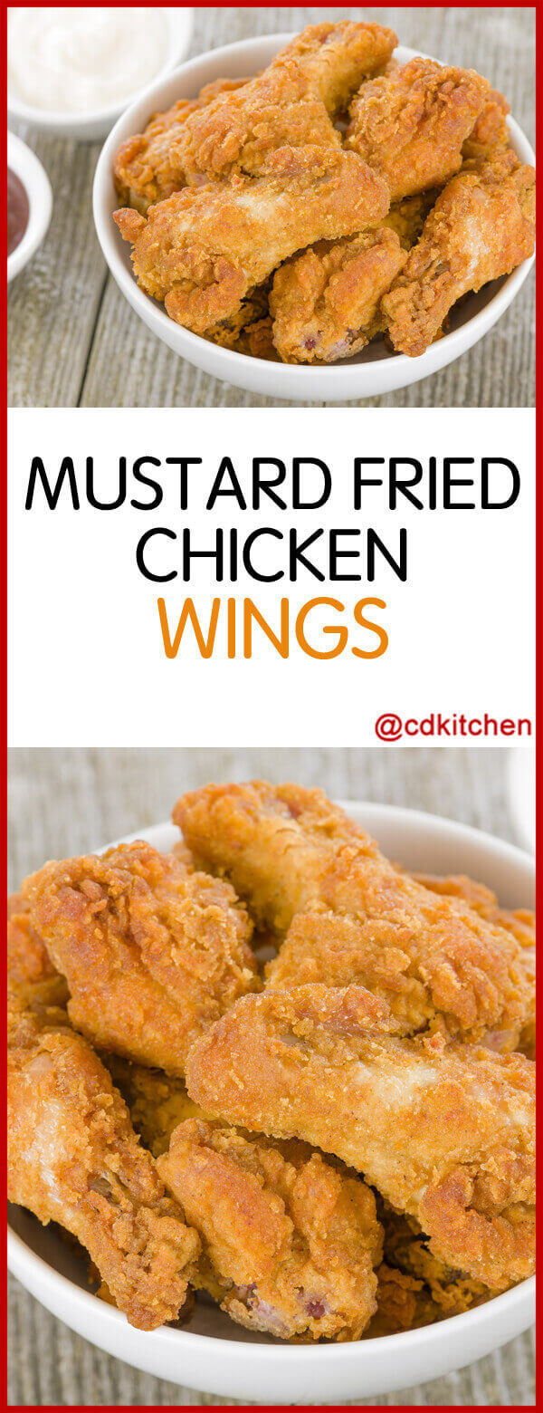 Mustard Fried Chicken Wings Recipe | CDKitchen.com