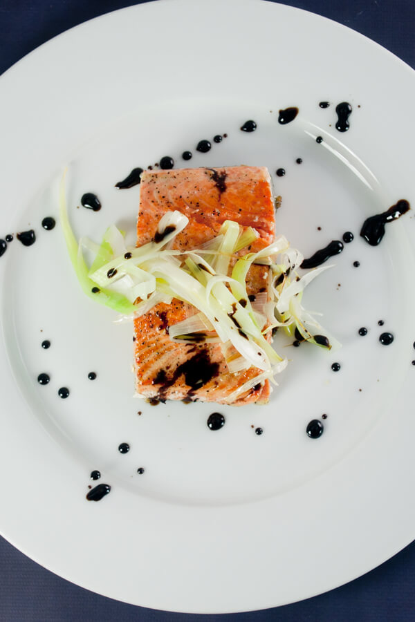 Pan-Seared Salmon With Honey-Balsamic Sauce Recipe