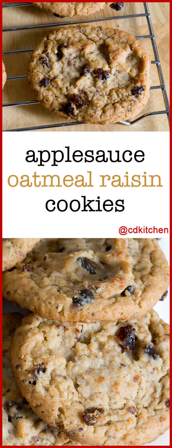 Applesauce Oatmeal Raisin Cookies Recipe