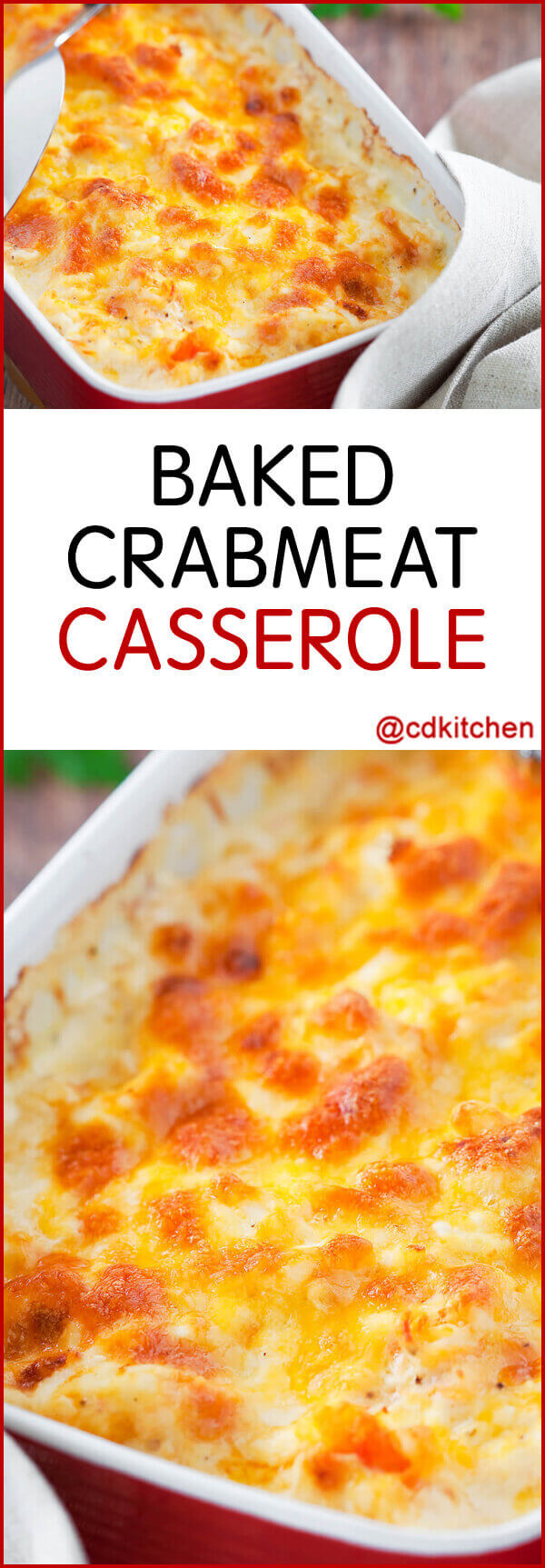 Baked Crabmeat Casserole Recipe | CDKitchen.com
