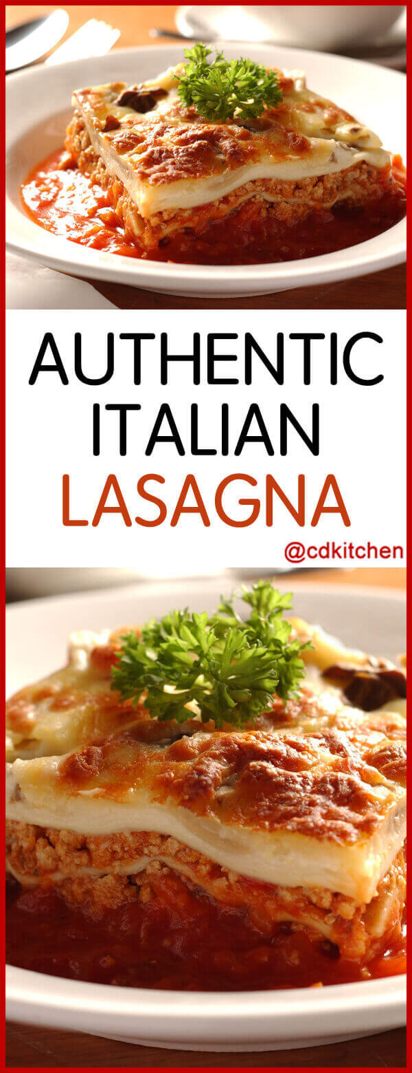 Authentic Italian Lasagna Recipe | CDKitchen.com