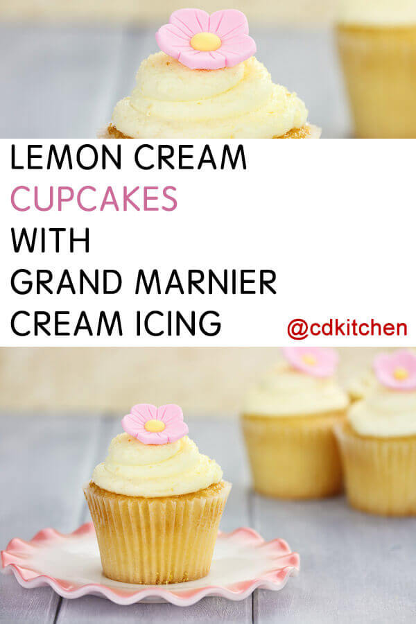 Lemon Cream Cupcakes With Grand Marnier Cream Icing Recipe