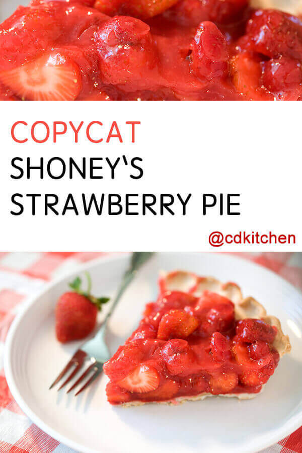 Copycat Shoney's Strawberry Pie Recipe | CDKitchen.com