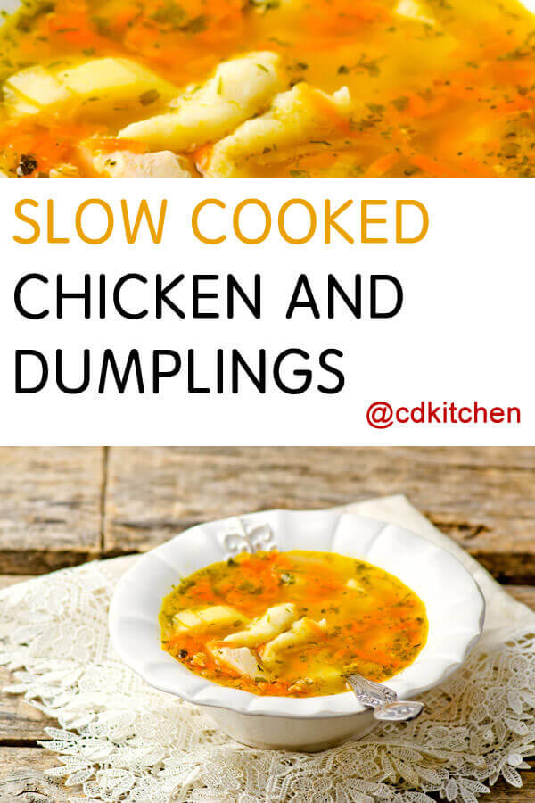 Slow Cooked Chicken and Dumplings From Scratch Recipe