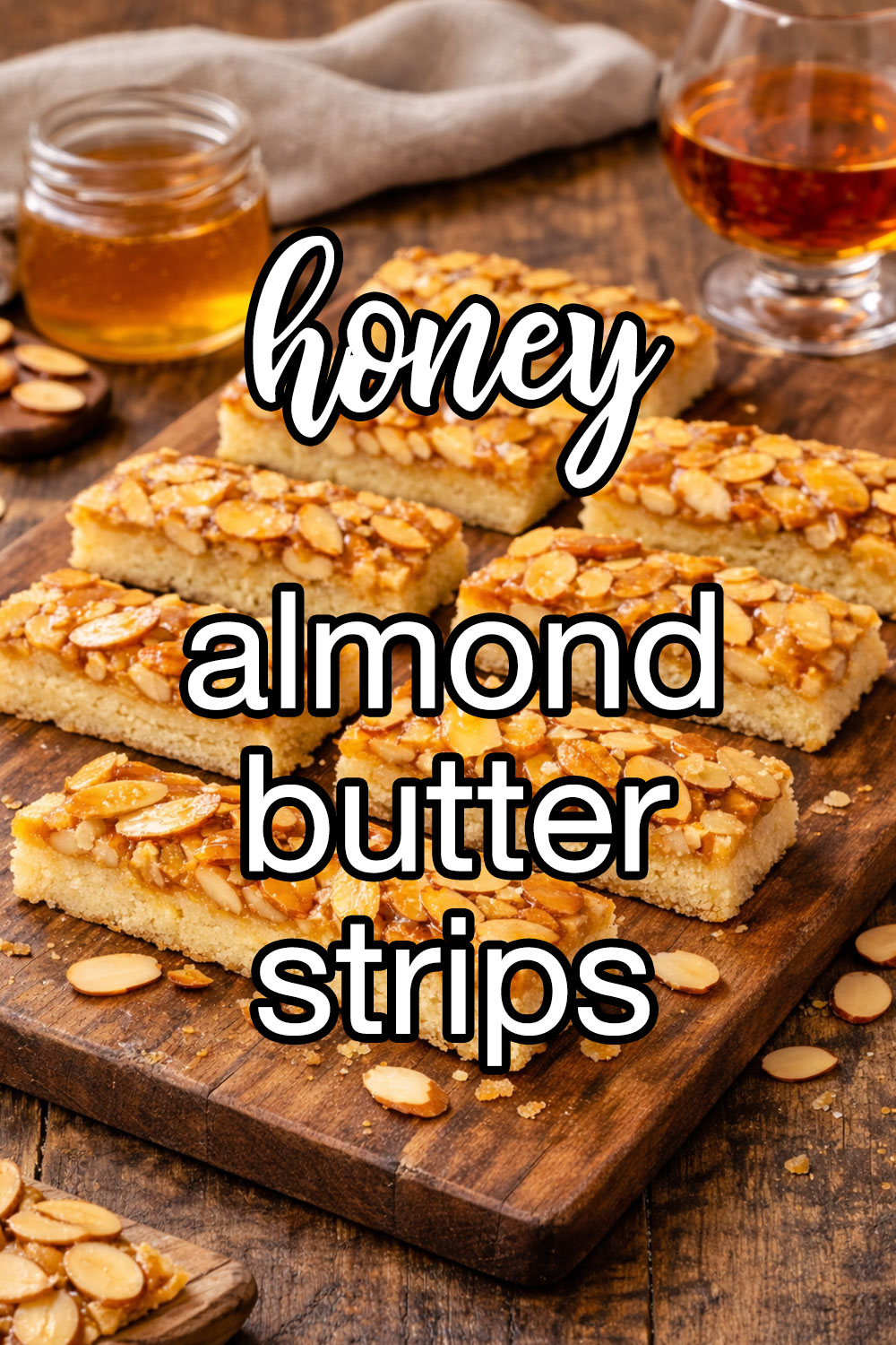 Butter Strips with Honey Almond Glaze Recipe