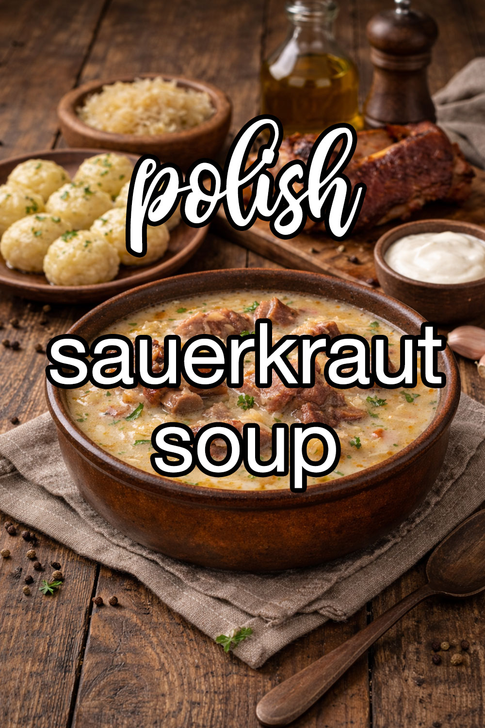 Kapusniak (Polish Sauerkraut Soup) Recipe