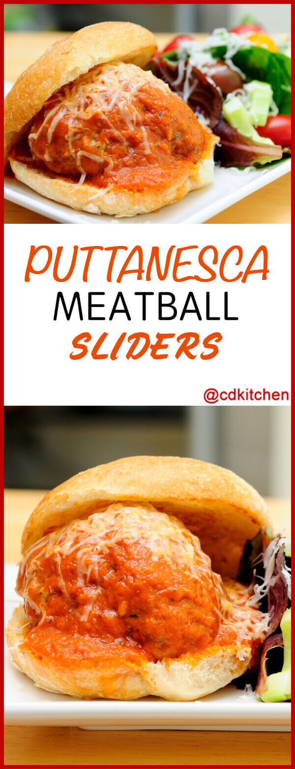 Puttanesca Meatball Sliders Recipe
