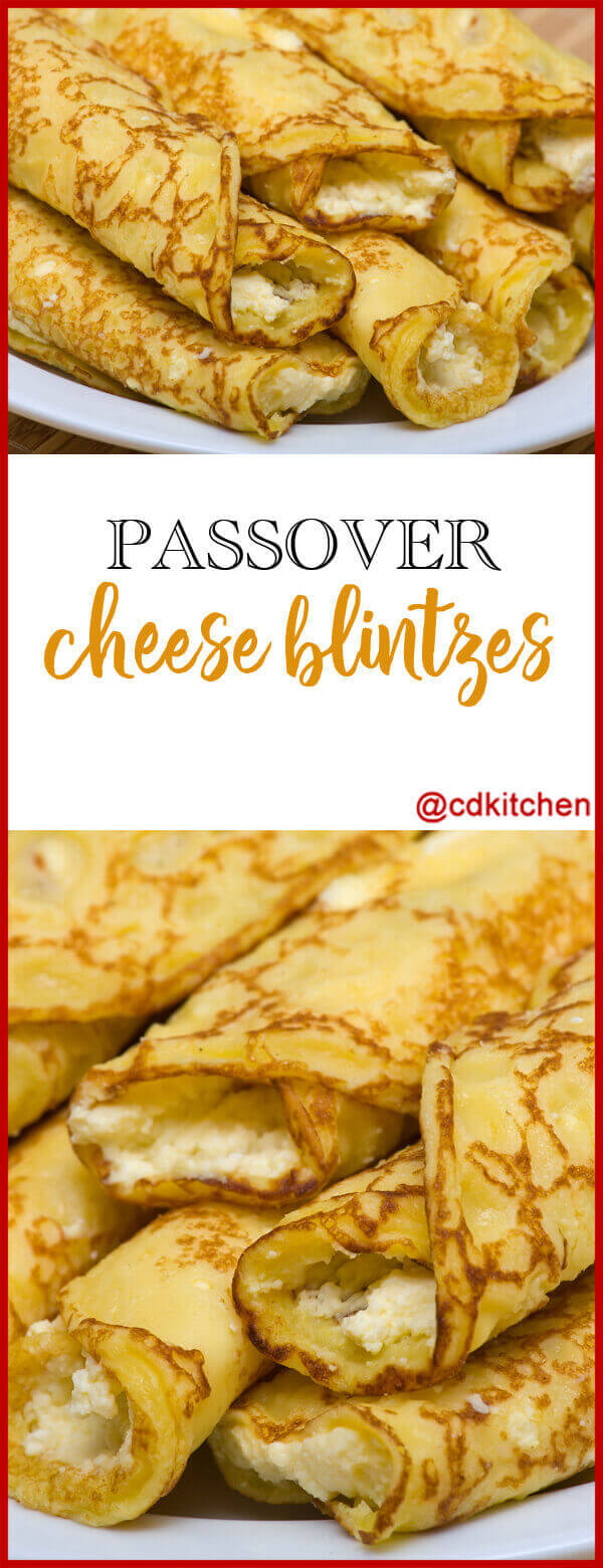 Passover Cheese Blintzes Recipe | CDKitchen.com