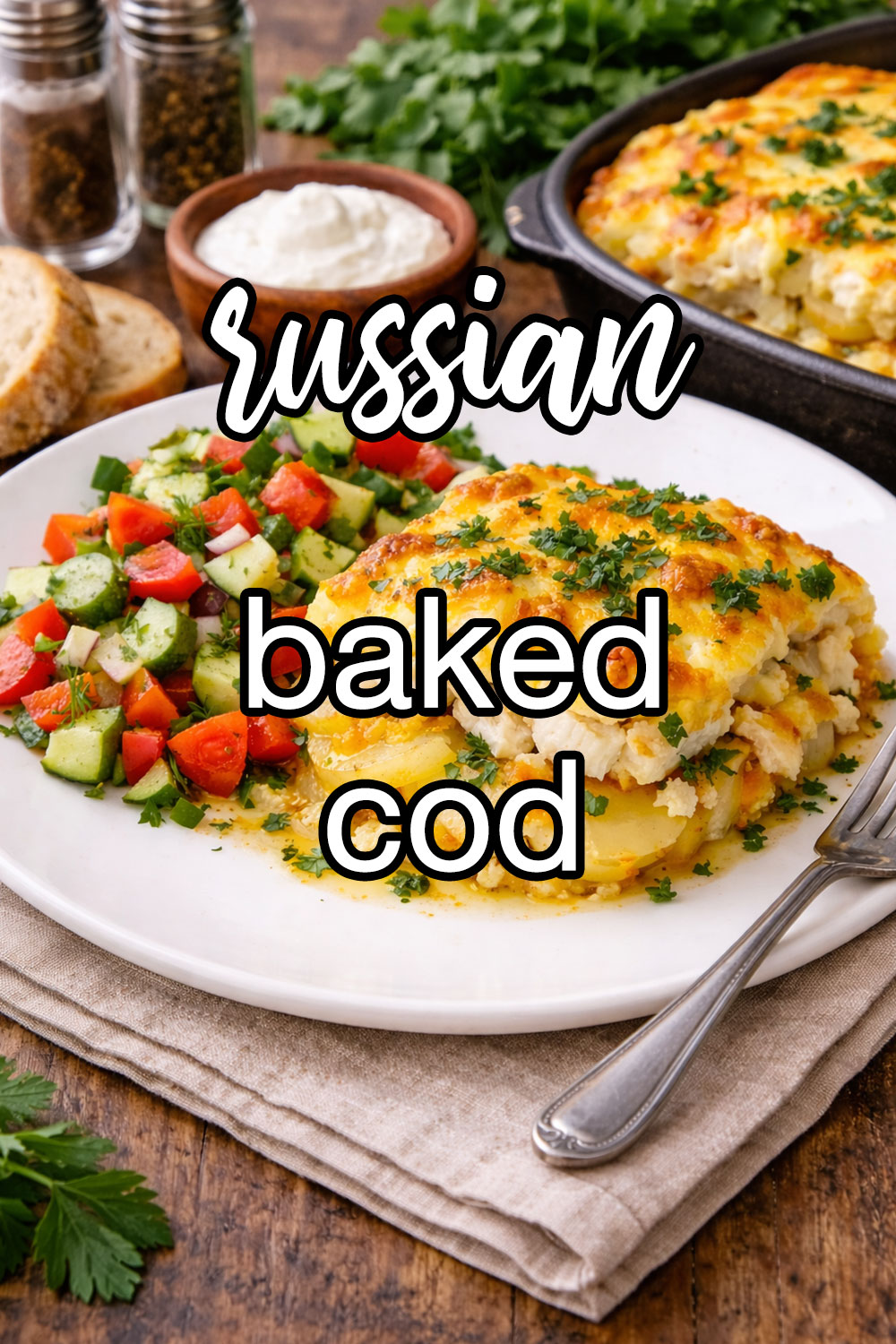 Zapechonaya Treska (Russian Baked Cod) Recipe