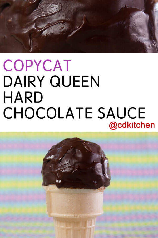Dairy Queen-Style Hard Chocolate Sauce Recipe