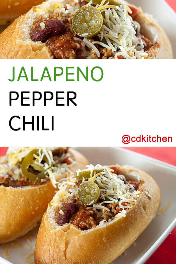 Jalapeno Pepper Chili Recipe | CDKitchen.com