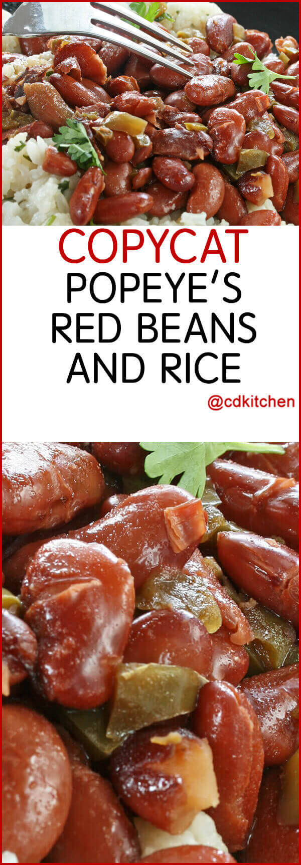 Copycat Popeye's Red Beans and Rice Recipe | CDKitchen.com